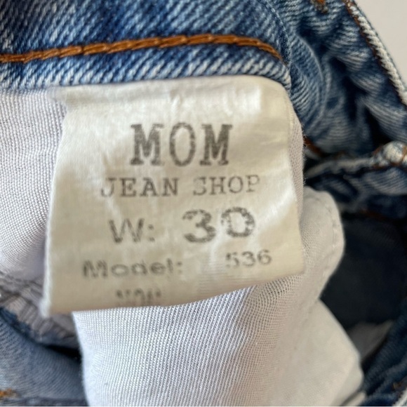 [30] Vintage MOM Jeans High Rise Boyfriend Straight Leg Denim Jeans Women’s - Picture 12 of 14